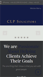 Mobile Screenshot of clpsolicitors.com